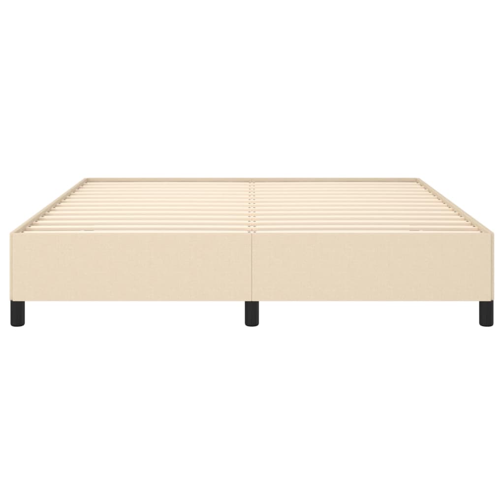 sengeramme uden madras 180x200 cm stof cremefarvet