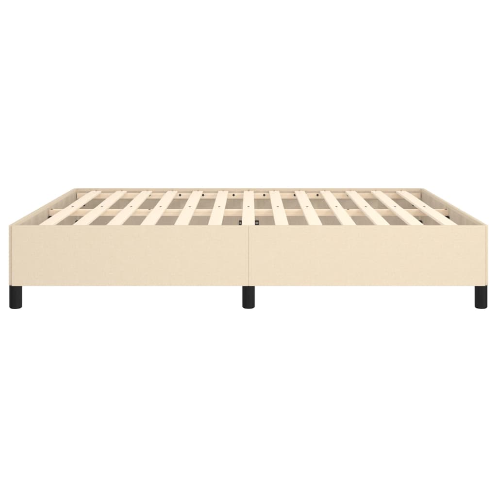 sengeramme uden madras 180x200 cm stof cremefarvet