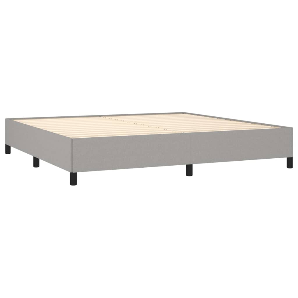 sengeramme uden madras 200x200 cm stof lysegrå