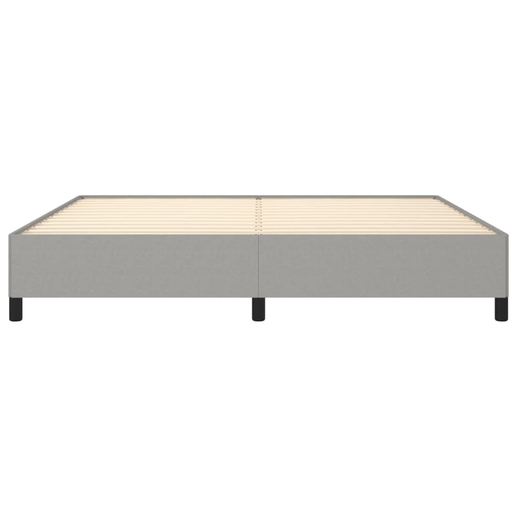 sengeramme uden madras 200x200 cm stof lysegrå