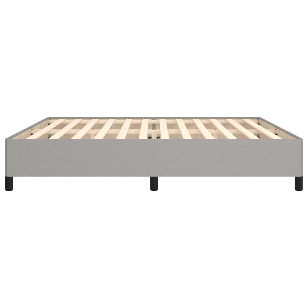 sengeramme uden madras 200x200 cm stof lysegrå