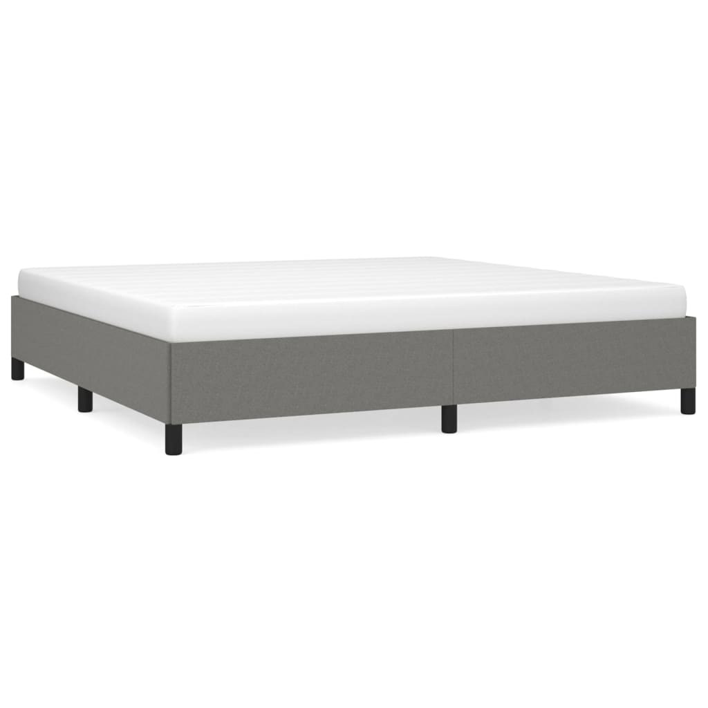 sengeramme uden madras 200x200 cm stof mørkegrå