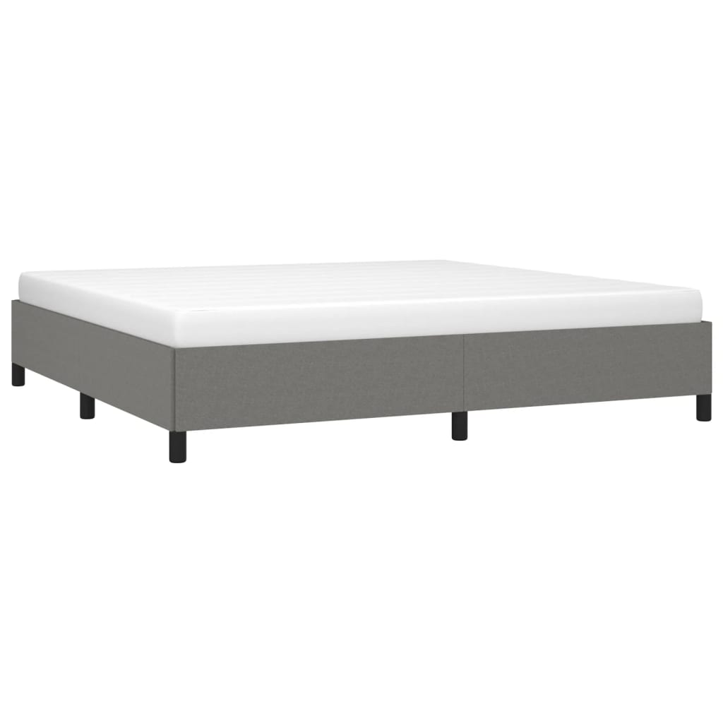 sengeramme uden madras 200x200 cm stof mørkegrå