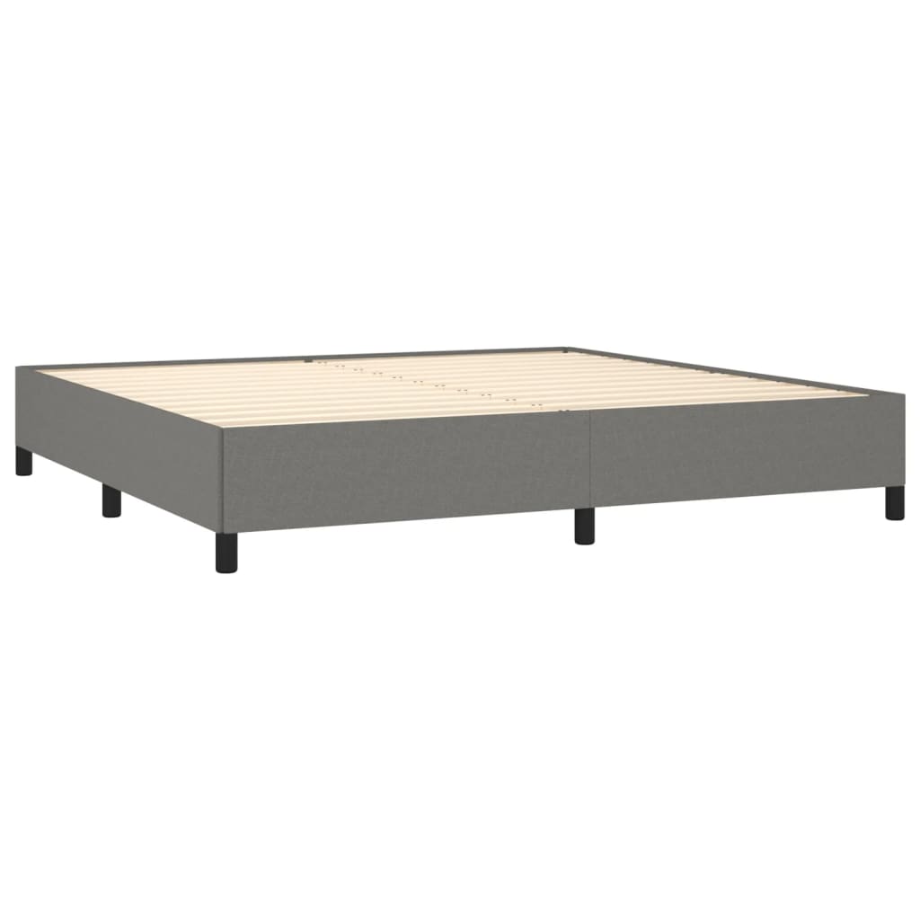 sengeramme uden madras 200x200 cm stof mørkegrå