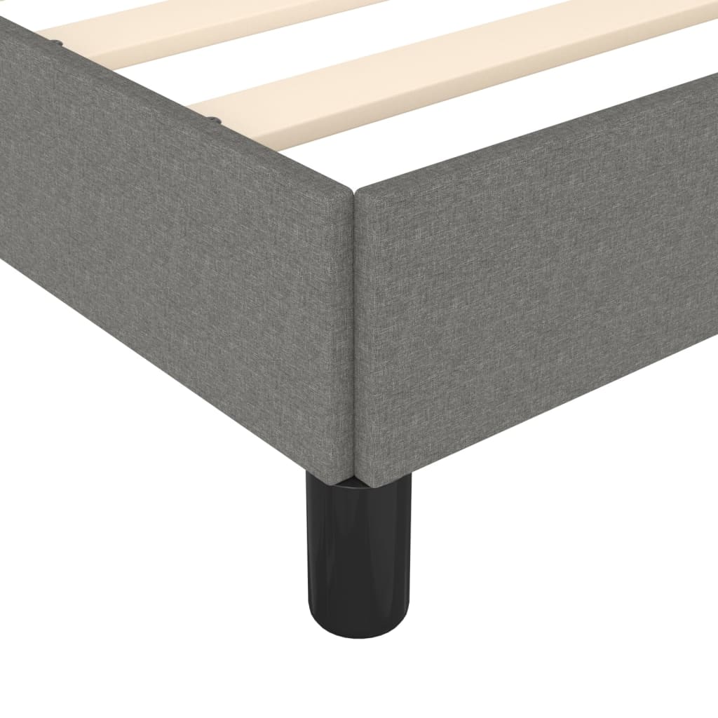 sengeramme uden madras 200x200 cm stof mørkegrå