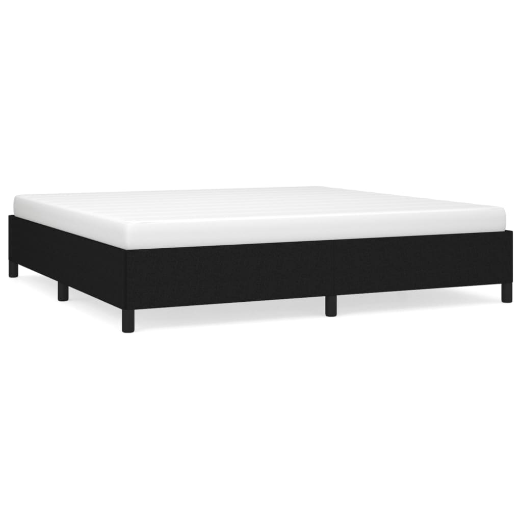sengeramme uden madras 200x200 cm stof sort