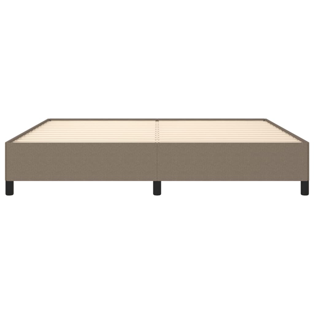 sengeramme uden madras 200x200 cm stof gråbrun