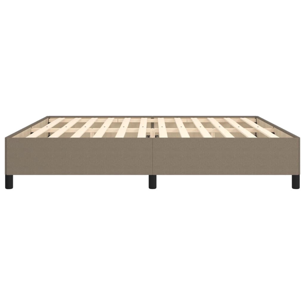 sengeramme uden madras 200x200 cm stof gråbrun