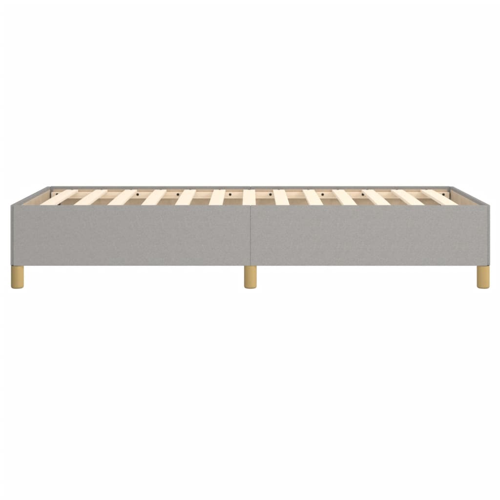 Sengeramme uden madras Lysegrå 80x200 cm Stof