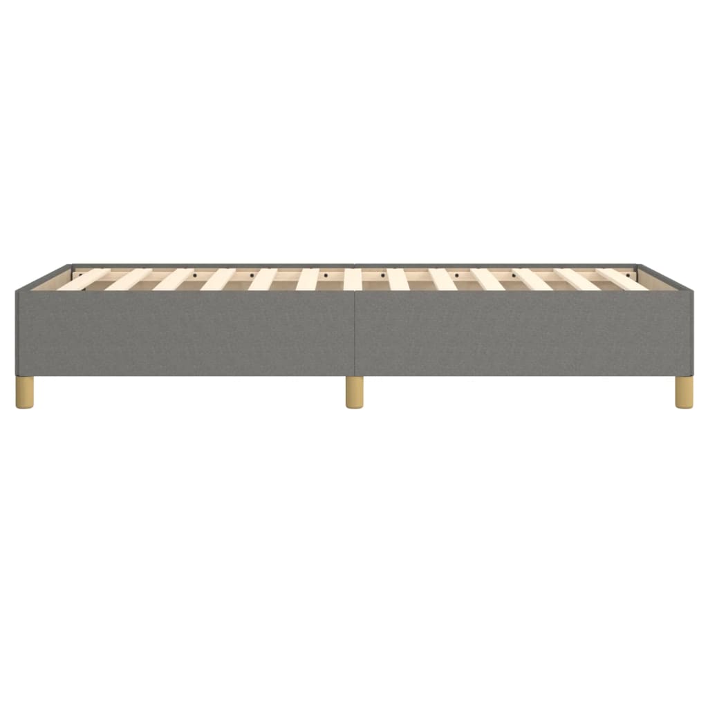 Sengeramme uden madras Mørkegrå 80x200 cm Stof