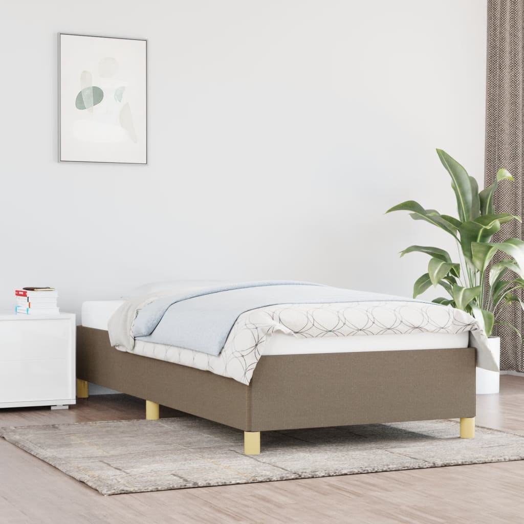 sengeramme uden madras 80x200 cm stof gråbrun