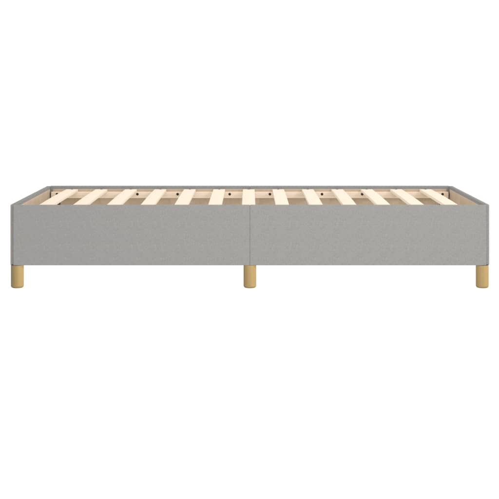 Sengeramme uden madras Lysegrå 90x190 cm Stof