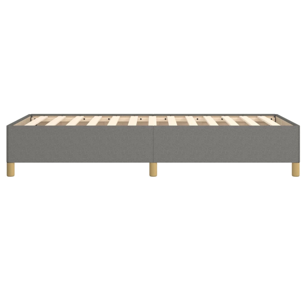 Sengeramme uden madras Mørkegrå 90x190 cm Stof