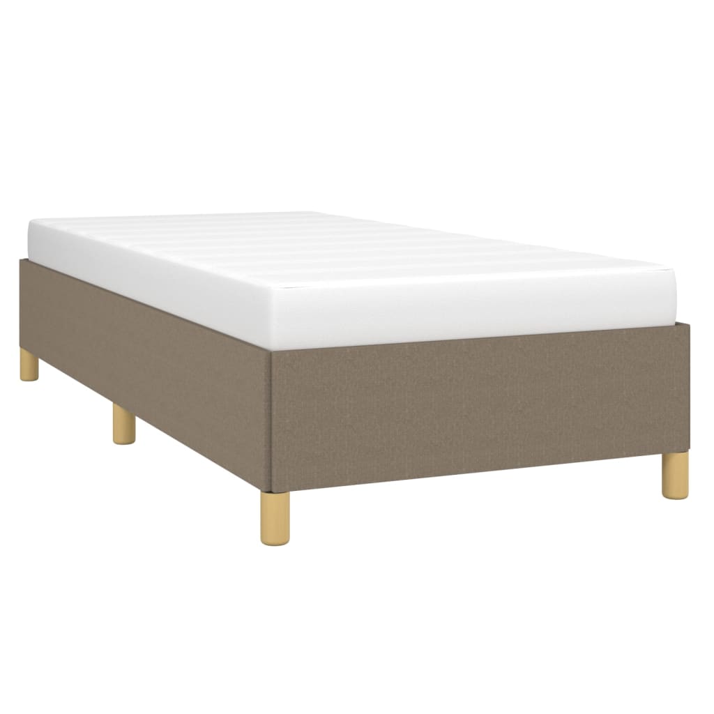 sengeramme uden madras 90x190 cm stof gråbrun