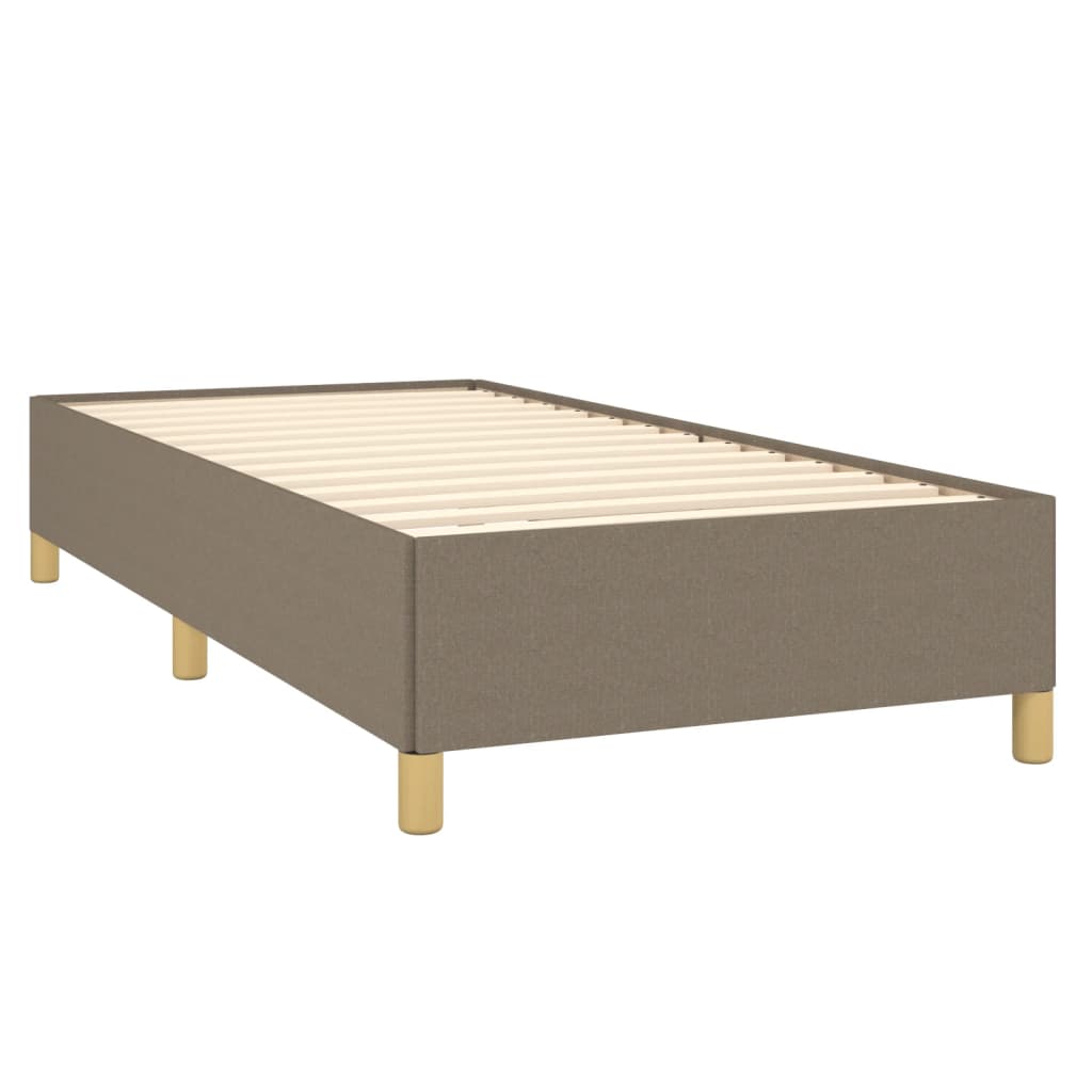 sengeramme uden madras 90x190 cm stof gråbrun