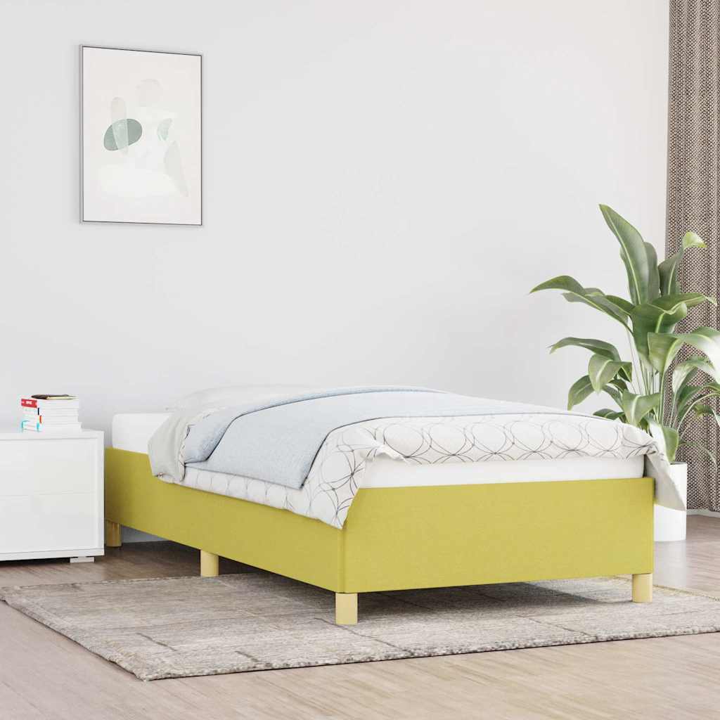 sengeramme 90x190 cm stof grøn