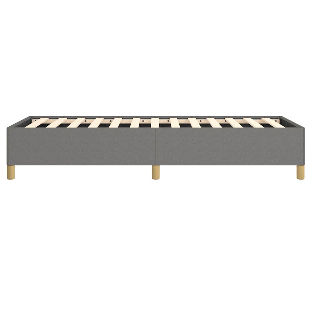 Sengeramme uden madras Mørkegrå 90x200 cm Stof