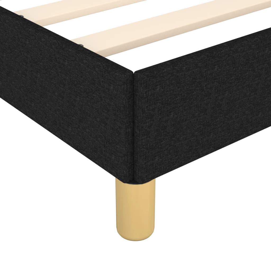 sengeramme uden madras 90x200 cm stof sort