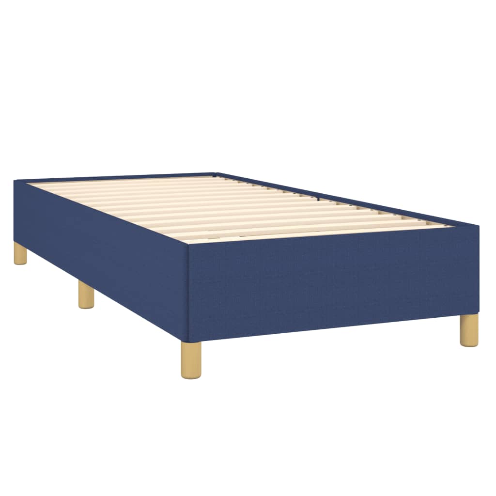 sengeramme uden madras 90x200 cm stof blå