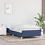 sengeramme uden madras 90x200 cm stof blå