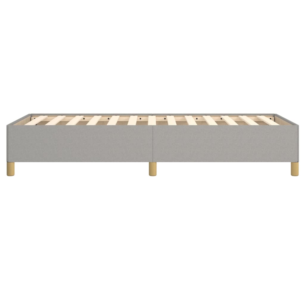 Sengeramme uden madras Lysegrå 100x200 cm Stof