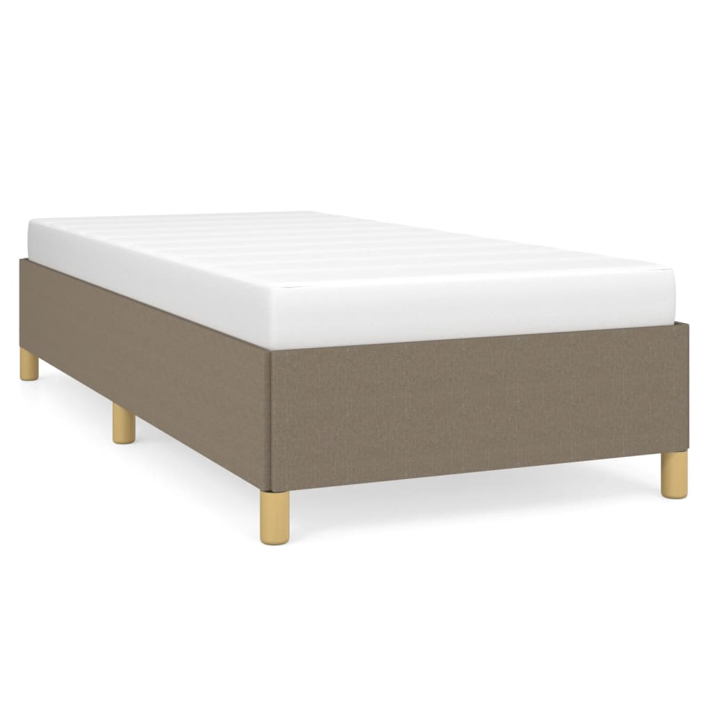 Sengeramme uden madras Taupe 100x200 cm Stof