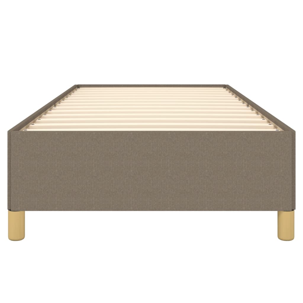 Sengeramme uden madras Taupe 100x200 cm Stof
