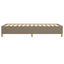Sengeramme uden madras Taupe 100x200 cm Stof