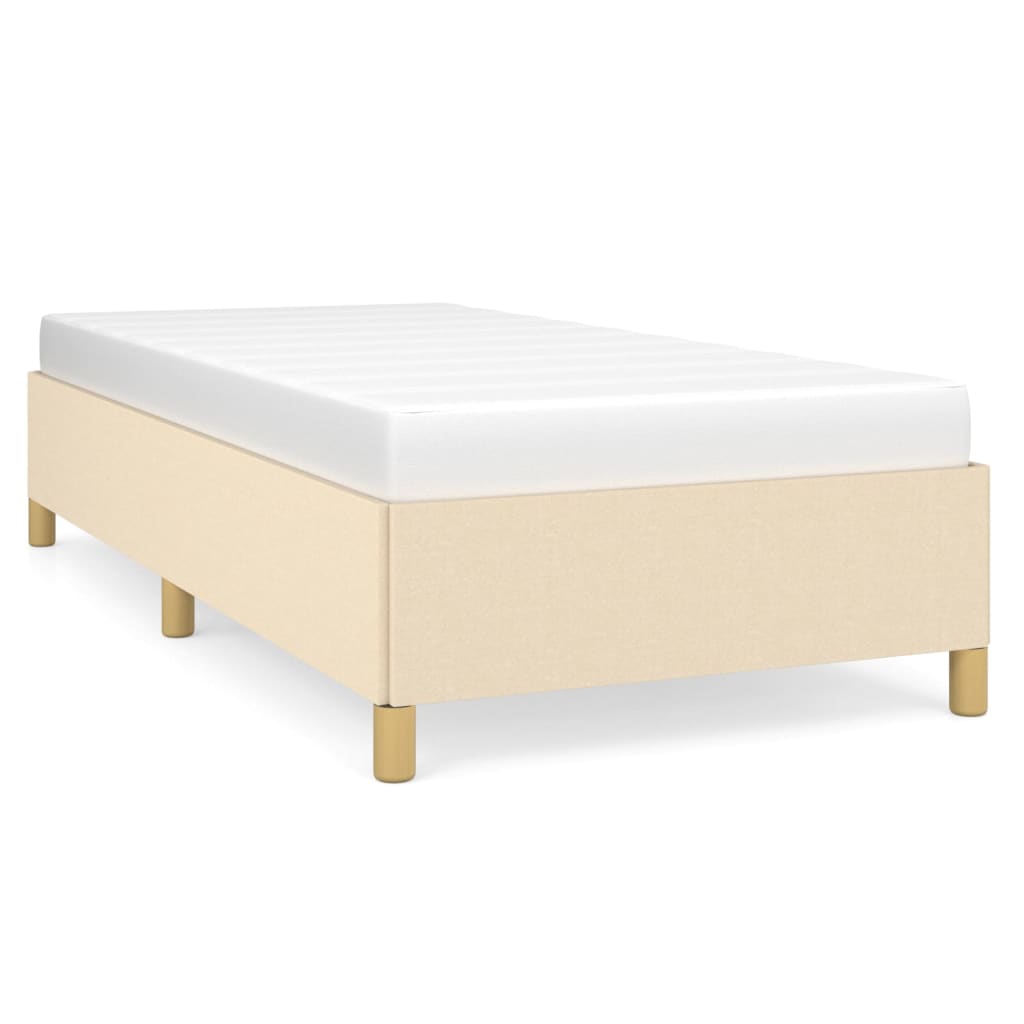 Sengeramme uden madras Creme 100x200 cm Stof