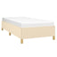 Sengeramme uden madras Creme 100x200 cm Stof