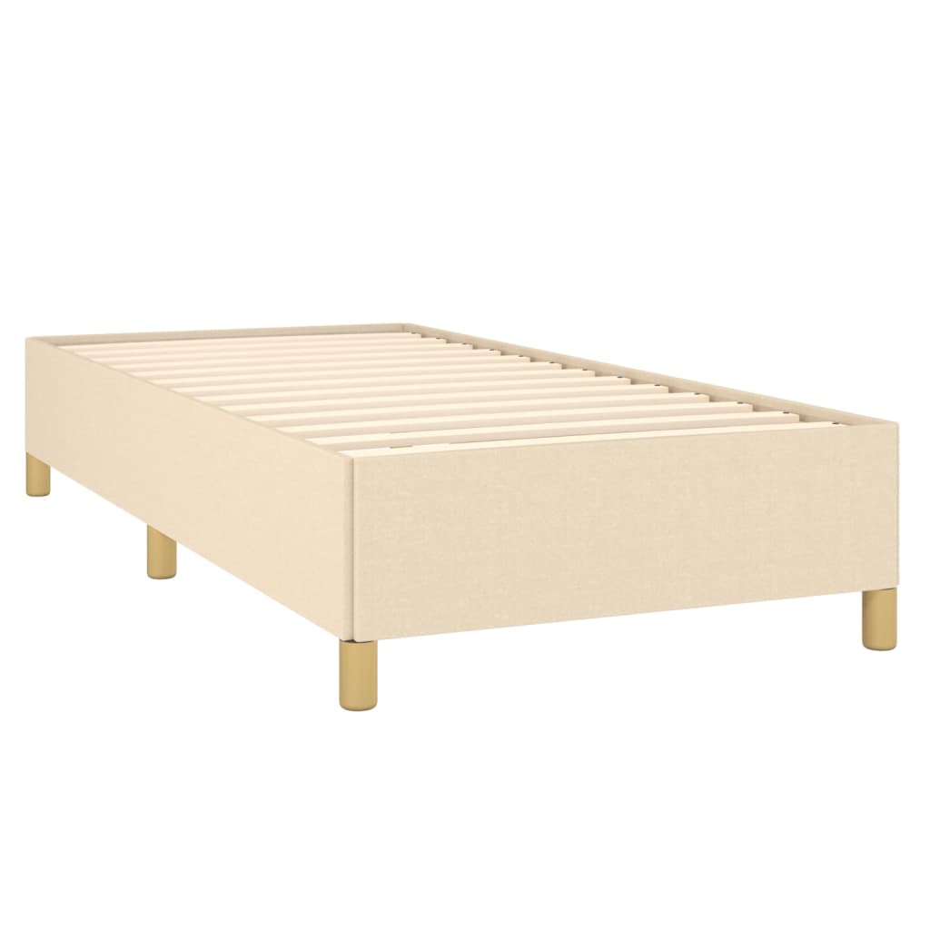 Sengeramme uden madras Creme 100x200 cm Stof