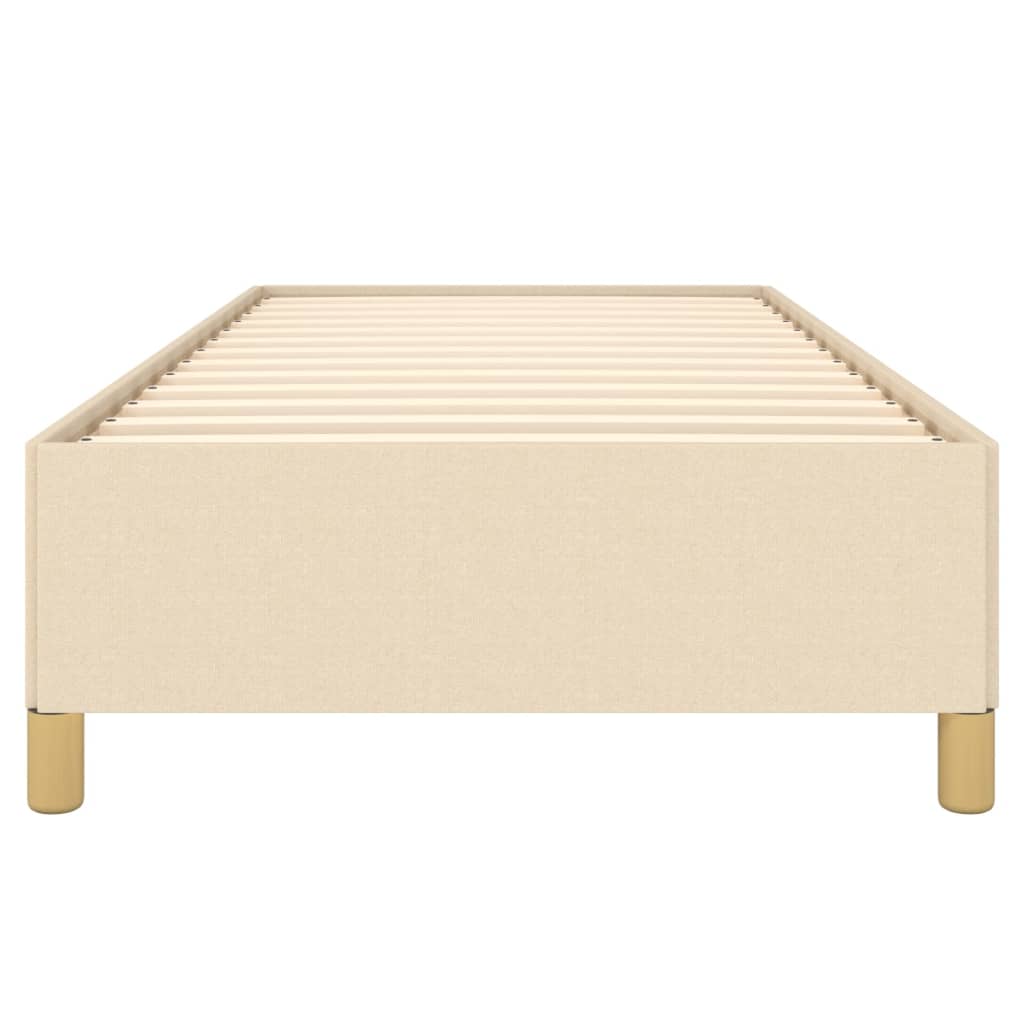 Sengeramme uden madras Creme 100x200 cm Stof