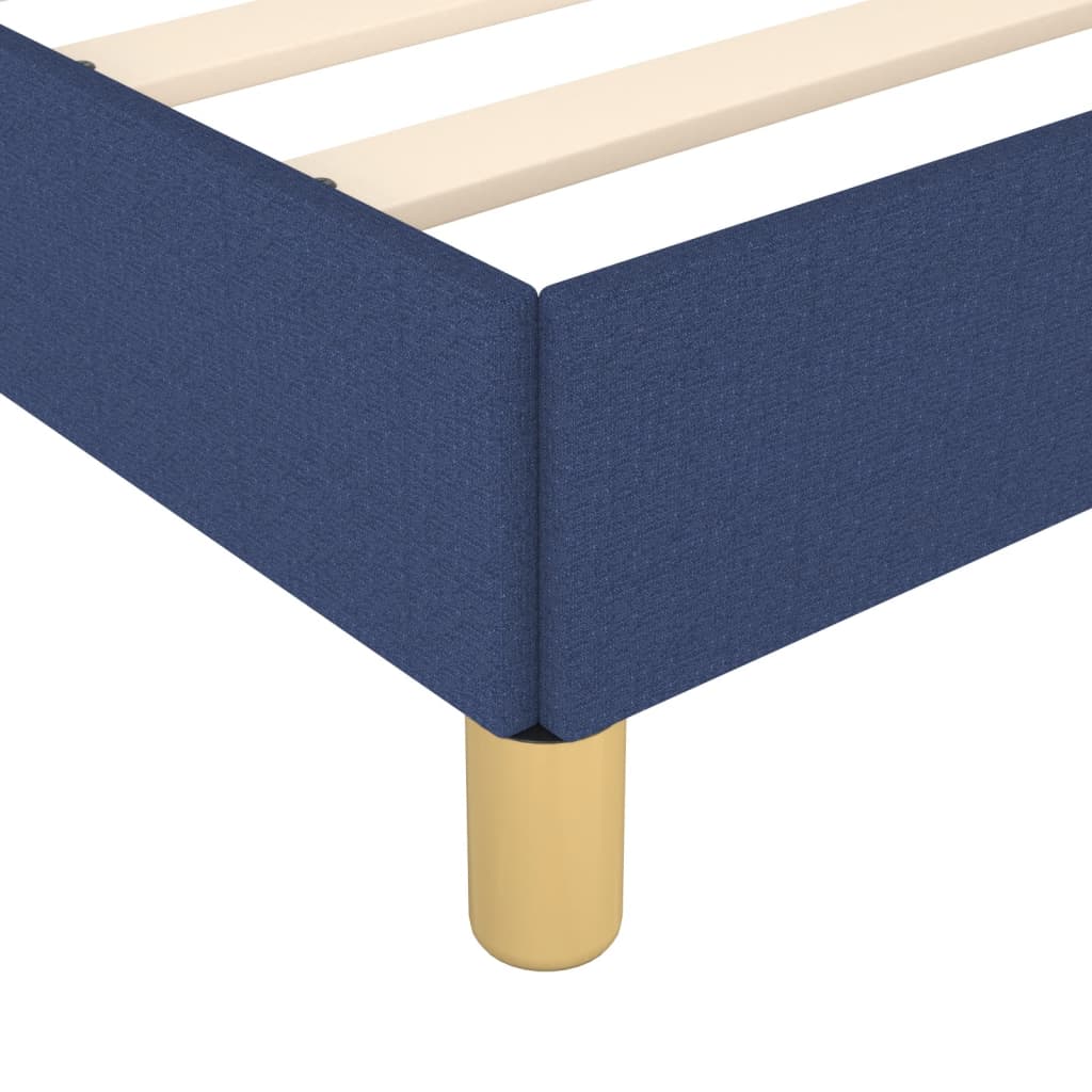 sengeramme uden madras 100x200 cm stof blå