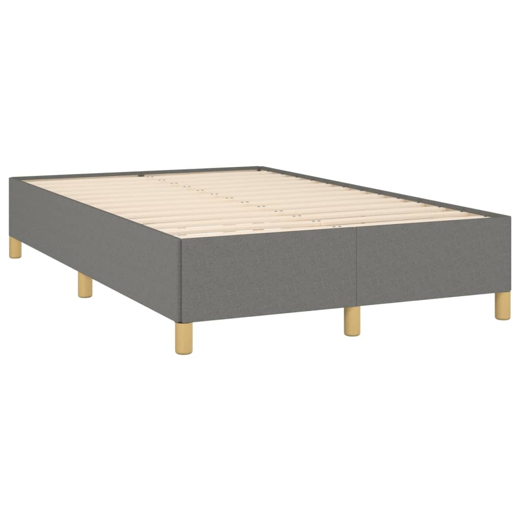 Sengeramme uden madras Mørkegrå 120x200 cm Stof