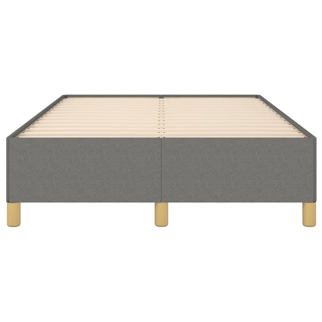 Sengeramme uden madras Mørkegrå 120x200 cm Stof