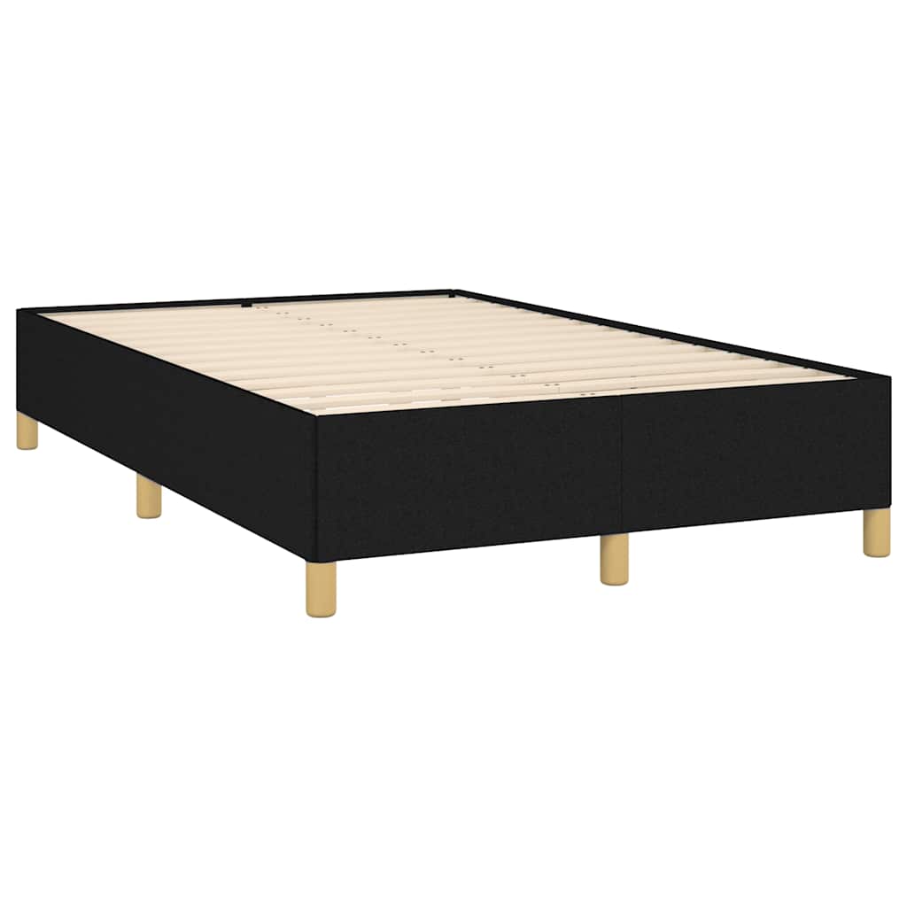 Sengeramme uden madras Sort 120x200 cm Stof