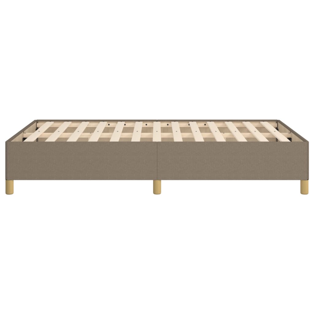 Sengeramme uden madras Taupe 120x200 cm Stof