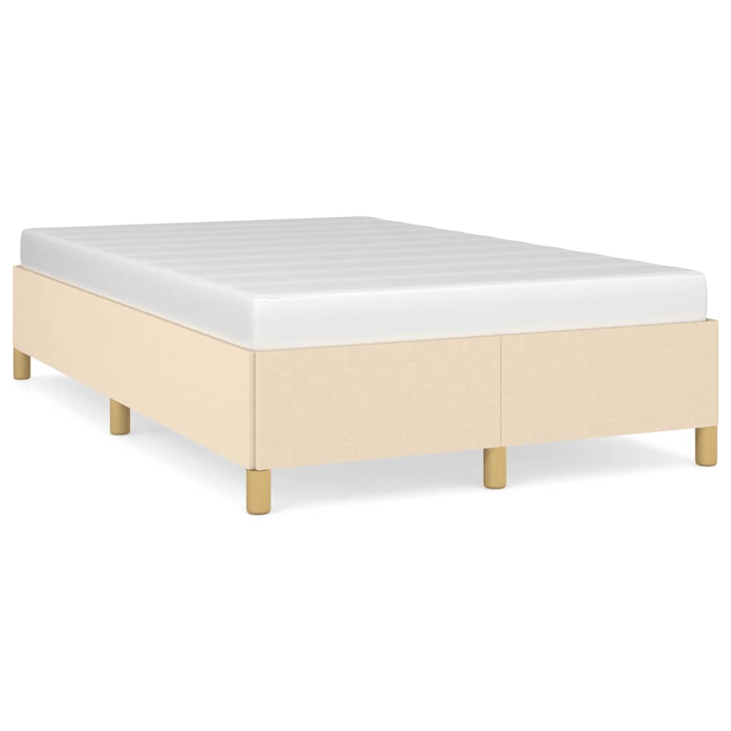 Sengeramme uden madras Creme 120x200 cm Stof