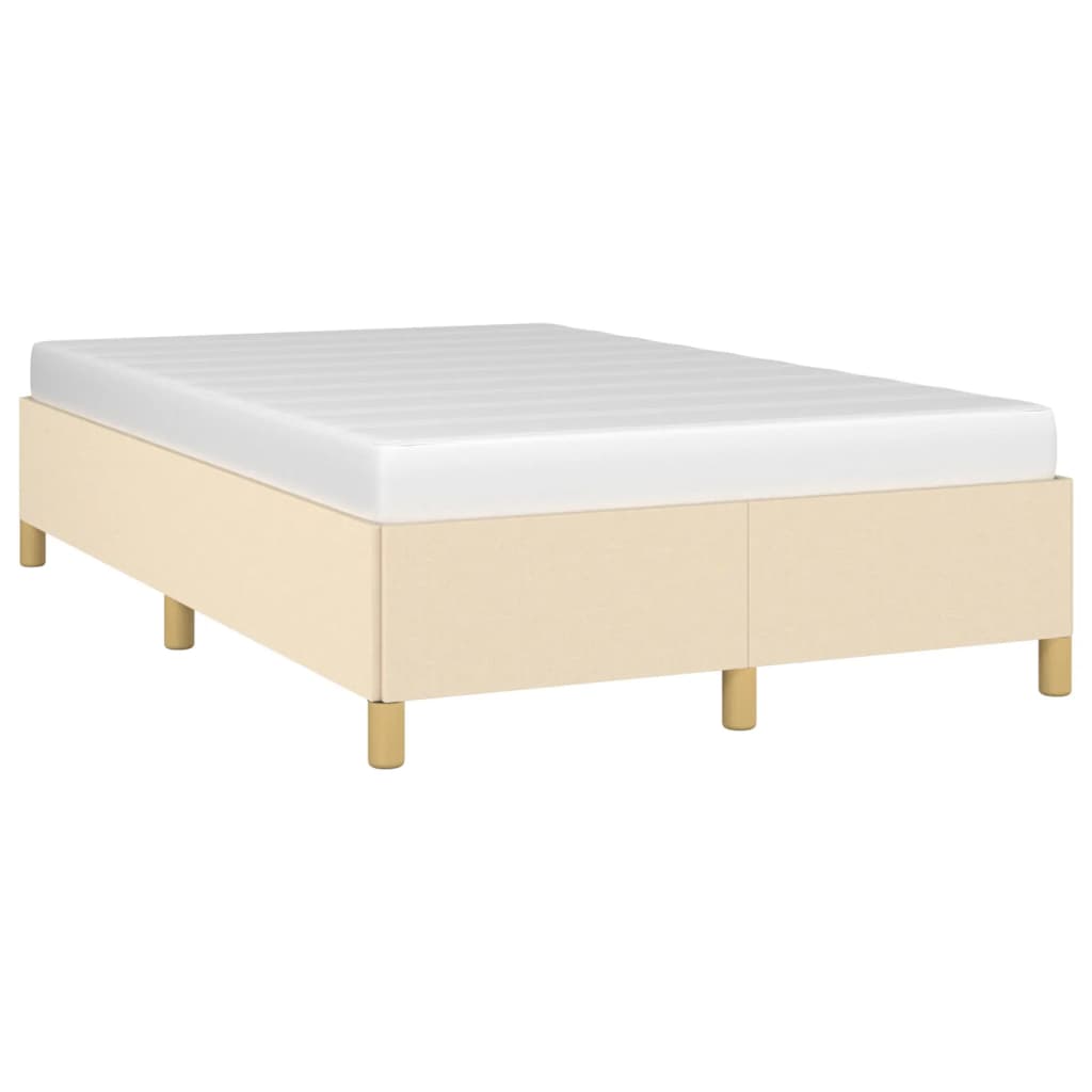 Sengeramme uden madras Creme 120x200 cm Stof