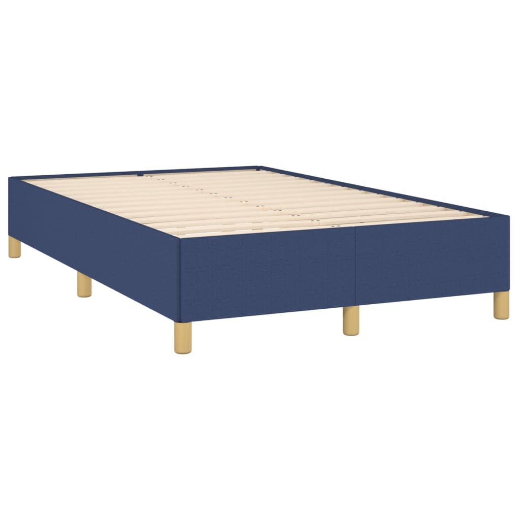 sengeramme uden madras 120x200 cm stof blå