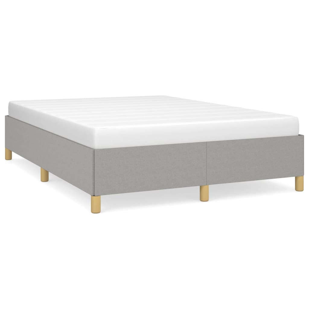 sengeramme uden madras 140x190 cm stof lysegrå