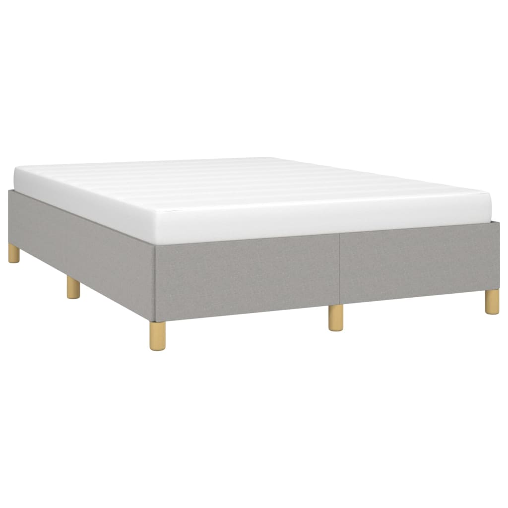 sengeramme uden madras 140x190 cm stof lysegrå