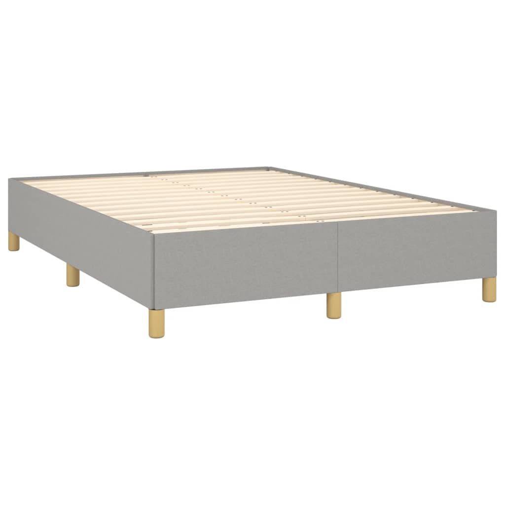 sengeramme uden madras 140x190 cm stof lysegrå