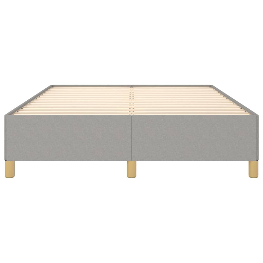 sengeramme uden madras 140x190 cm stof lysegrå
