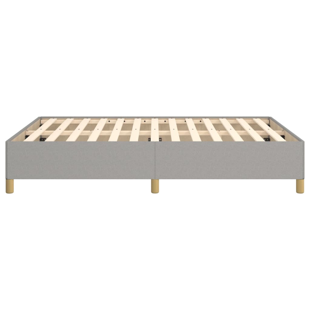 sengeramme uden madras 140x190 cm stof lysegrå