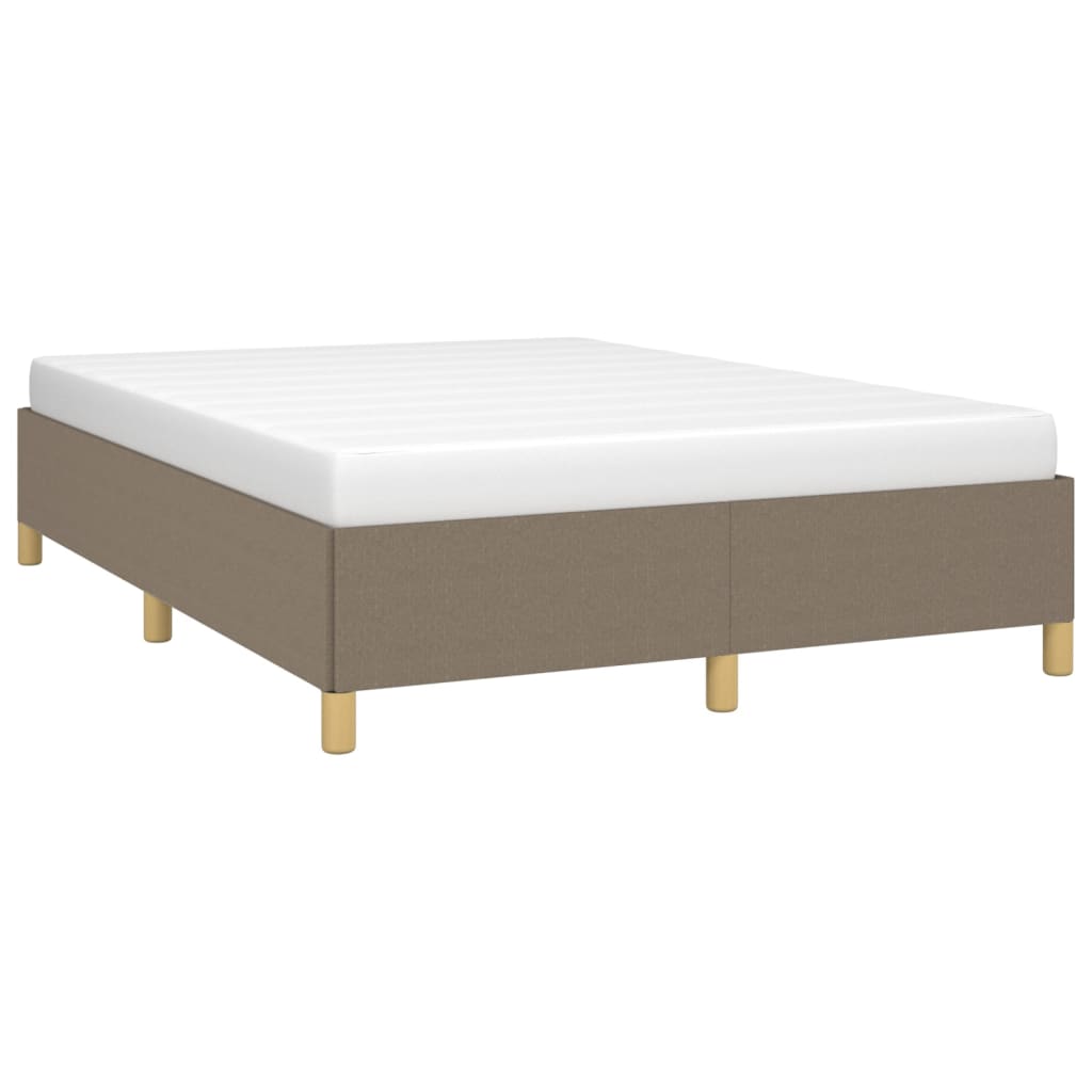 sengeramme uden madras 140x190 cm stof gråbrun