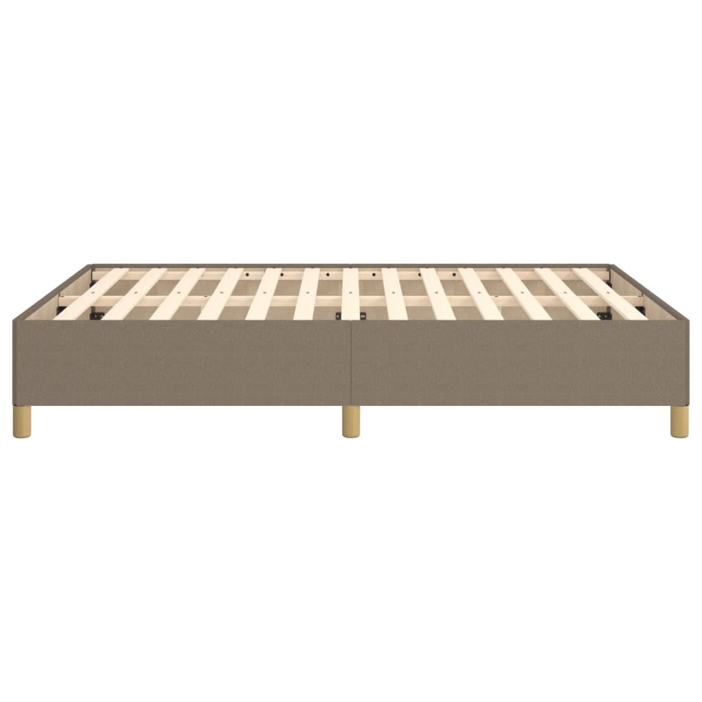 sengeramme uden madras 140x190 cm stof gråbrun