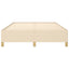 sengeramme uden madras 140x190 cm stof cremefarvet