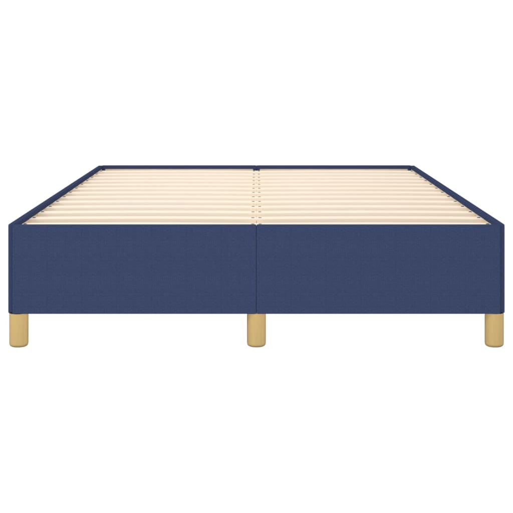 sengeramme uden madras 140x190 cm stof blå