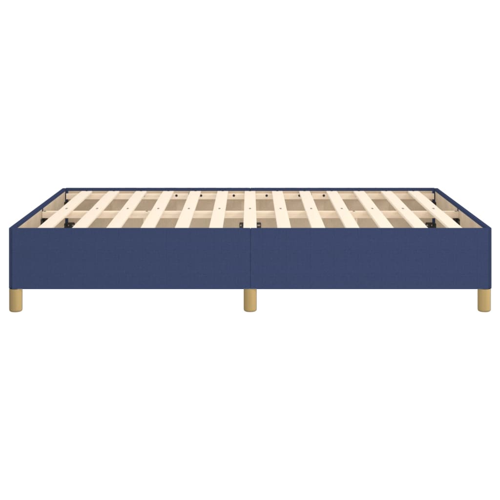 sengeramme uden madras 140x190 cm stof blå